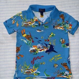 Polo by Ralph Lauren Kids Blue Graphic Shirt